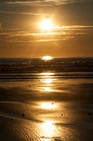 Zonsondergang Normandie