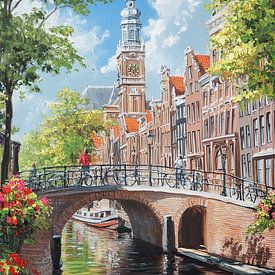 Impression of Amsterdam by Abstract Painting