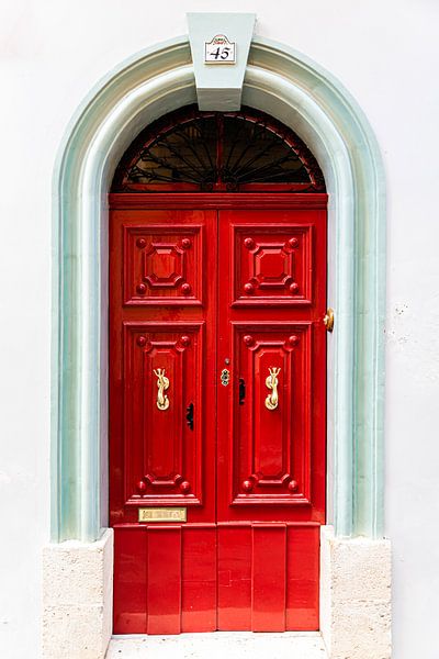 porte d'entrée rouge par Dieter Walther