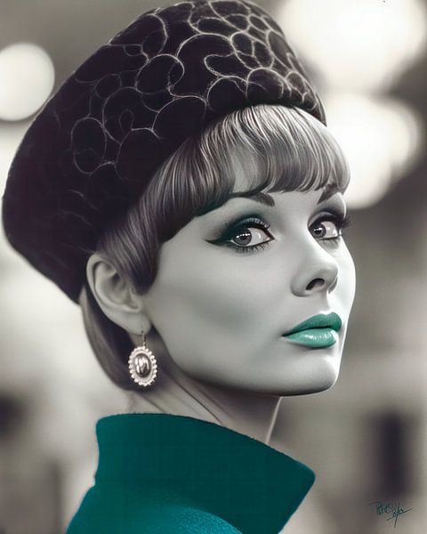 Portret wereldse vrouwen sixties Karen van René van den Berg