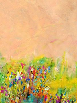 Weide charme en bloemen van Claudia Gründler