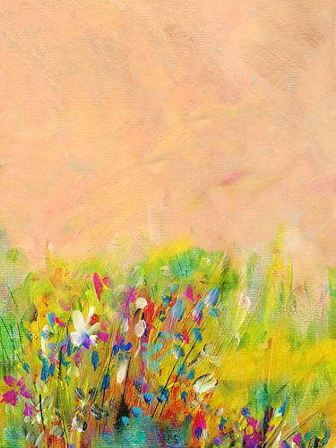 Weide charme en bloemen