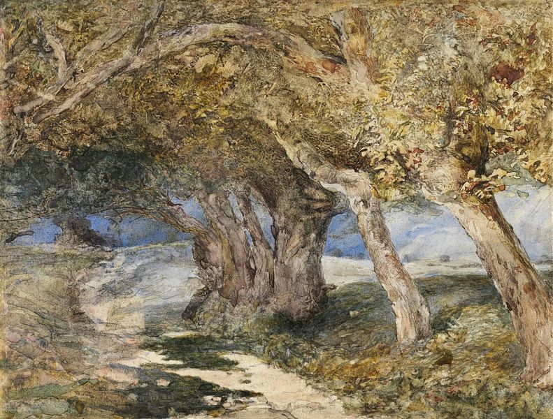 Path through trees, Samuel Palmer by Masterful Masters
