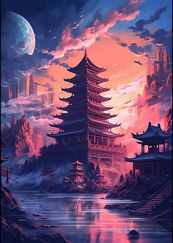 Aziatische Retro Synthwave