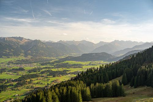 Ofterschwang Uitzicht op de Allgäu en de Allgäuer Alpen