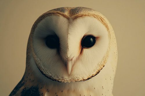 Portrait de la chouette effraie