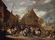 Mariage paysan, David Teniers le Jeune par Des maîtres magistraux Aperçu