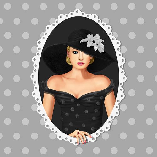 Romantic woman portrait