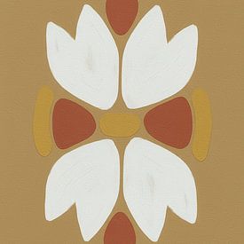 CALM FLOWERS 01 BEIGE by TW living