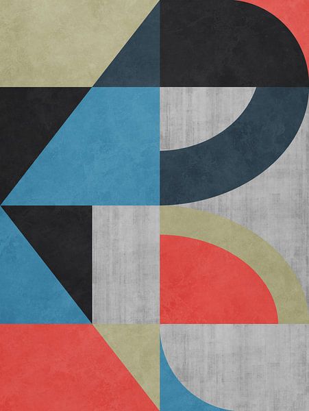 Geometric semi-circles by Georgia Chagas