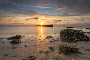Coucher de soleil sur la mer des Wadden