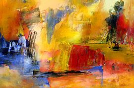 Composition with blue by Claudia Gründler