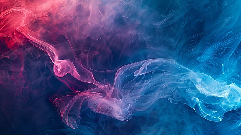 Colourful smoke on a dark background by de-nue-pic
