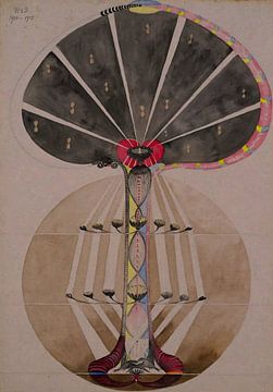 Hilma af Klint - De Boom der Kennis nr.3 van Vivanne