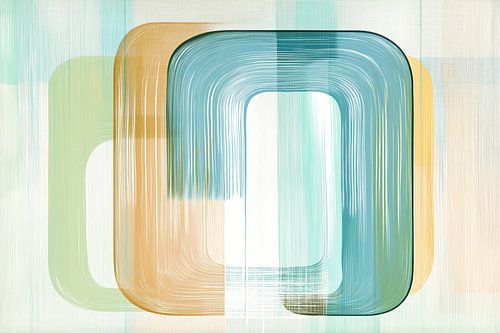 Modern abstract boho