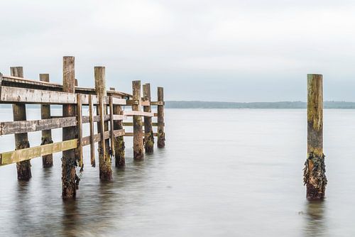 Steiger aan de Oostzeekust van Denemarken