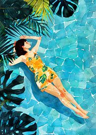 Woman Life - Relax at the pool by JBJart Justyna Jaszke