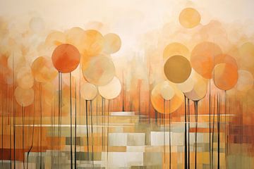 Abstract landschap van Bert Nijholt