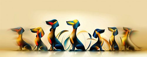 Dackel im Line Dance