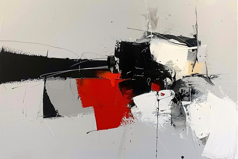 Abstract skyline with dynamic shapes and colours by Art & Soul Creations