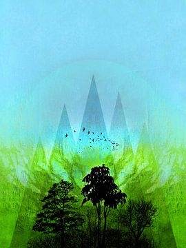 TREES under MAGIC MOUNTAINS V-HF-GREEN von Pia Schneider