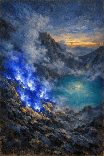 Blue Fire of Kawah Ijen – The Volcanic Flame of Indonesia