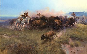 The Buffalo Hunt [No. 39], Charles Marion Russell