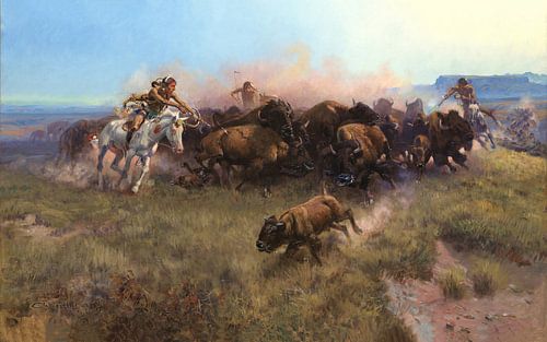 The Buffalo Hunt [Nr. 39], Charles Marion Russell