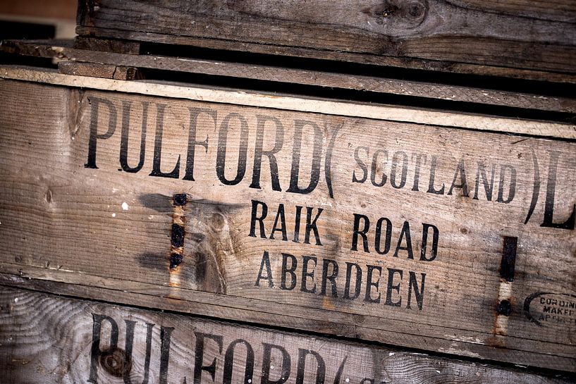 Houten kist van Pulford Scotland LTD par Stephan van Krimpen