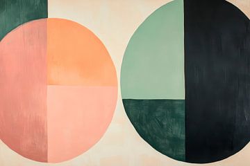 Geometric shapes in pastel colours by Poster Art Shop