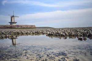 Molen aan het strand in Vlissingen