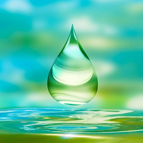 water drops in the sunlight