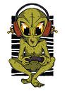 Computer game Alien | gift and youth room wall decoration for gamers by Millennial Prints thumbnail