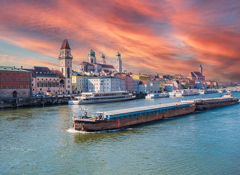 Skyline Passau in Germany Bavaria by Animaflora PicsStock