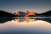 Le lac Misurina au coucher du soleil par Damien Franscoise Aperçu