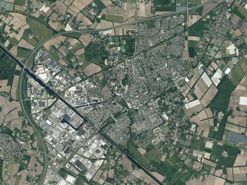 Aerial photo of Veghel by Maps Are Art