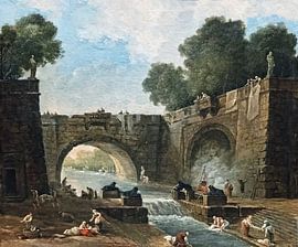 Hubert Robert, Landschap bij de brug van Atelier Liesjes