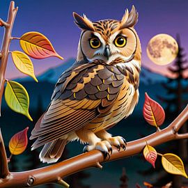 Owl on the Tree by Sunrise Group Germany