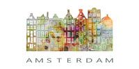 Amsterdam Cityscape in Warm Tones