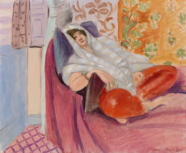 Henri Matisse, Woman Reclining  van Meesterlijcke Meesters