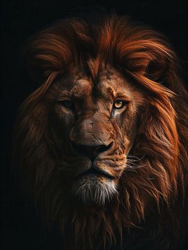 Close-up of a lion by fernlichtsicht