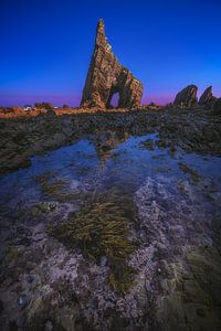 Asturias Playa Playa Campiecho Plage avec des rochers