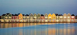 Bunte Häuser am Rietplas in Houten von PvdH Fotografie