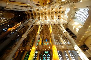 De Sagrada Familia in Barcelona (3) van Merijn van der Vliet