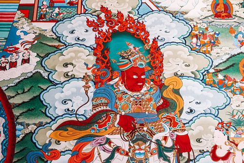 Tibetaanse muurschildering