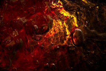 Abstract Rood Oranje Vuur | Sterrenstof van Nanda Bussers