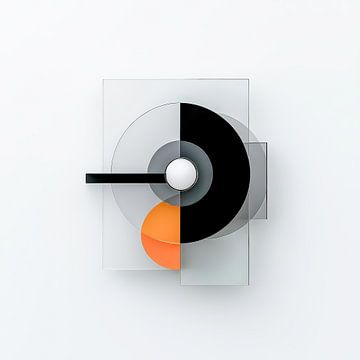 Evenwichtscentrum - Geometrische precisie en licht van Klaus Tesching - Art-AI