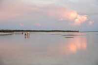 sunset walk on punta coco beach