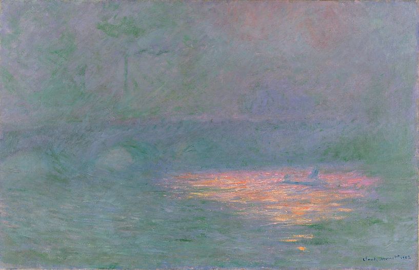 Waterloo-Brücke, Claude Monet von All the Masters