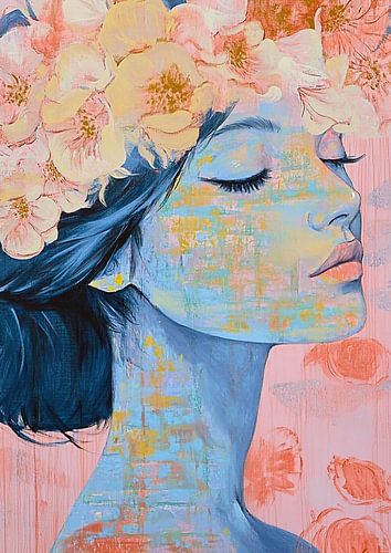 Femme aux fleurs | Femme à la couronne de fleurs